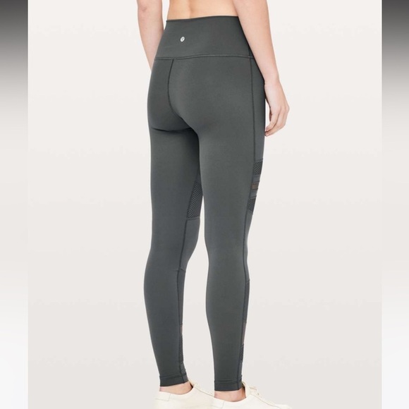 Lululemon Wunder Under High-Rise Tight *Mix & Mesh 28" Melanite | size 10 - Picture 10 of 12